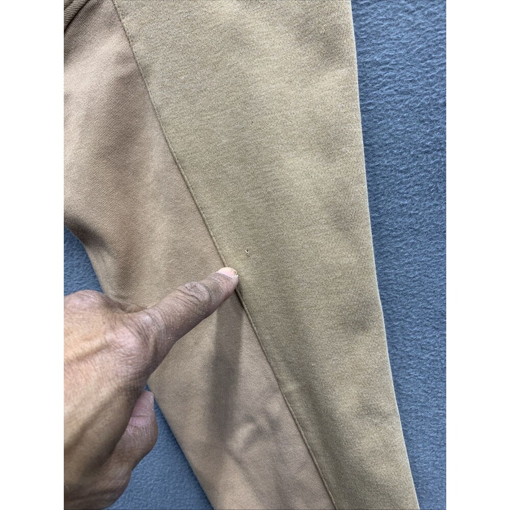 Ashworth Sweater Mens large Tan Khaki Quarter Zip Ez Tech Golf Golfing Outdoor - Picture 16 of 16